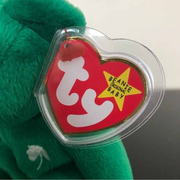 Vintage 1997 | Erin the Bear | TY Beanie Baby Original | 405 Stamped | Tags - Picture 9 of 14